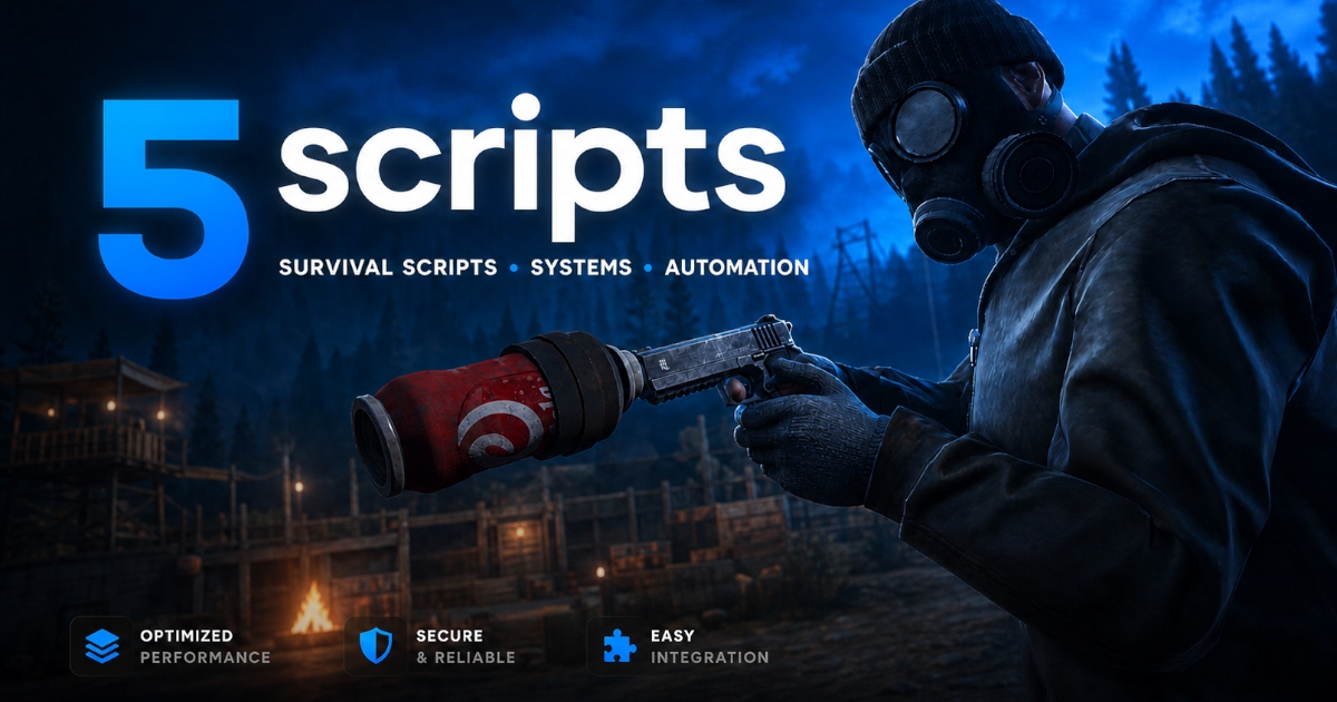 5scripts - FiveM Survival Scripts | Base Building & Zombies